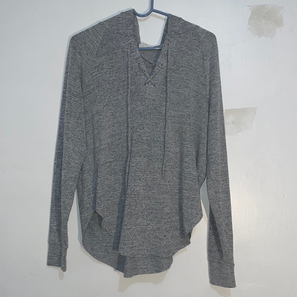 Size S Gap Grey Hoodie Long Sleeve Shirt With Hood